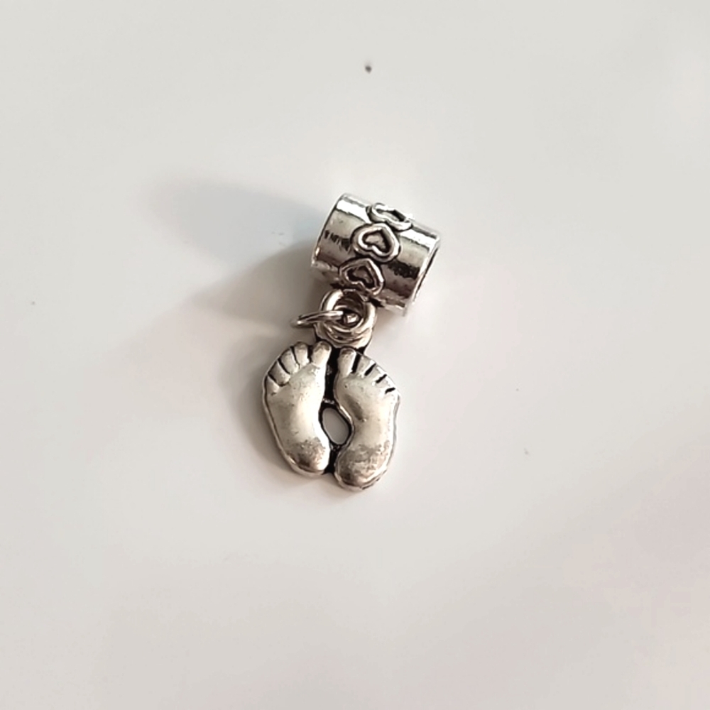 BABY FEET Charm for European Style Bracelets Fits Pandora Systems